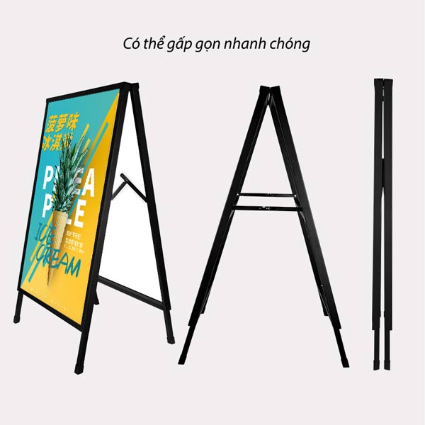 Bảng menu đứng dễ dàng thu gọn khi không cần sử dụng