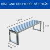 Ghế ngồi công viên inox dài 1m5