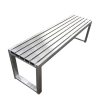 Ghế ngồi công viên inox dài 1m5