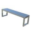 ghế ngồi công viên inox dài 1m8