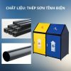 thùng phân loại rác 2 ngăn nắp bập bênh