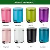 thùng rác inox đạp chân cao cấp 12l