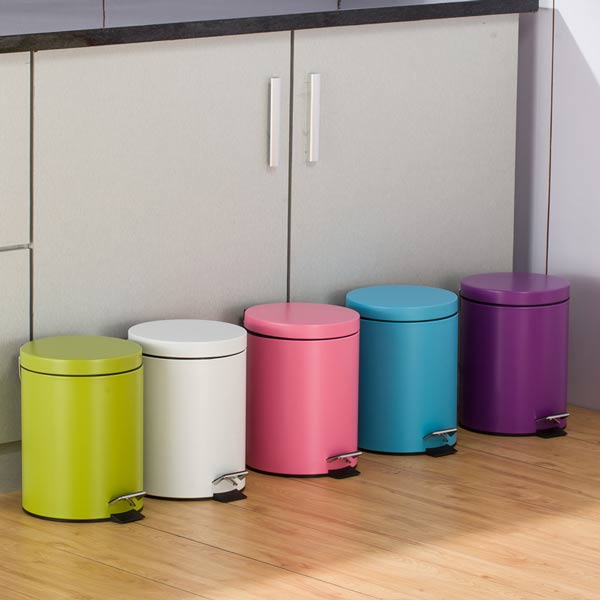 Thùng rác trong nhà inox đạp chân đa dạng về màu sắc