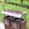 thùng rác ngoài trời 2 ngăn