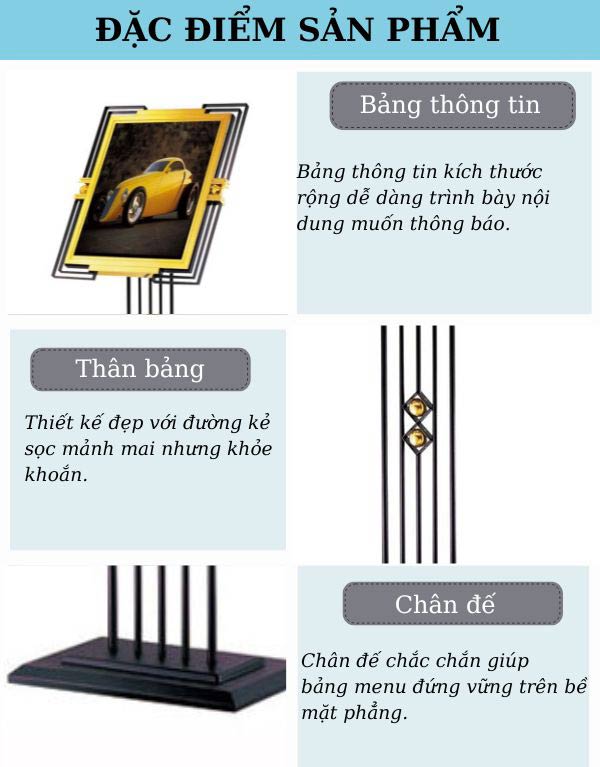 Hình ảnh mô tả đặc điểm của sản phẩm