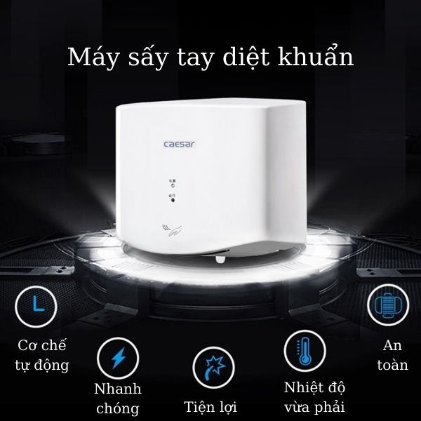 Máy sấy tay Caesar của Hành Tinh Xanh đang phân phối