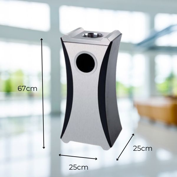 thùng rác inox gạt tàn cao cấp