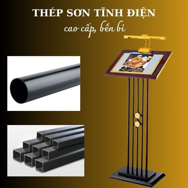 Chất liệu thép sơn tĩnh điện cao cấp, bền bỉ