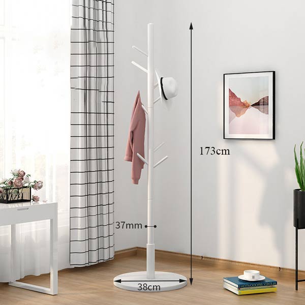 Kích thước cột treo quần áo bằng gỗ