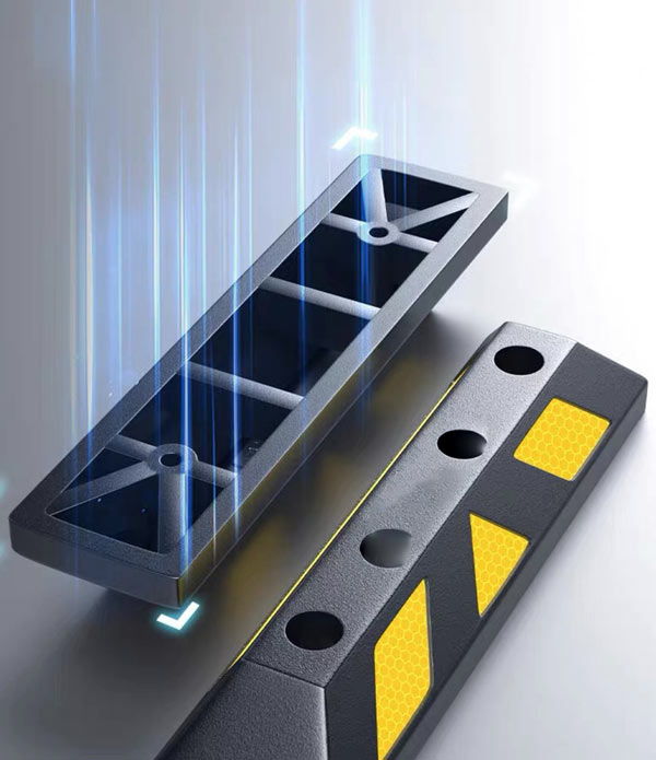 Mặt đế cục chặn bánh xe cao su cố định