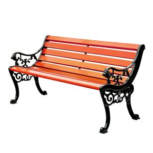 Ghế công viên có tựa gỗ nhựa đầu hổ 180 cm