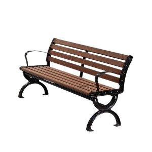 Ghế công viên giả gỗ có tựa lưng 1m5