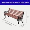 Ghế công viên giả gỗ đầu hổ 1m2