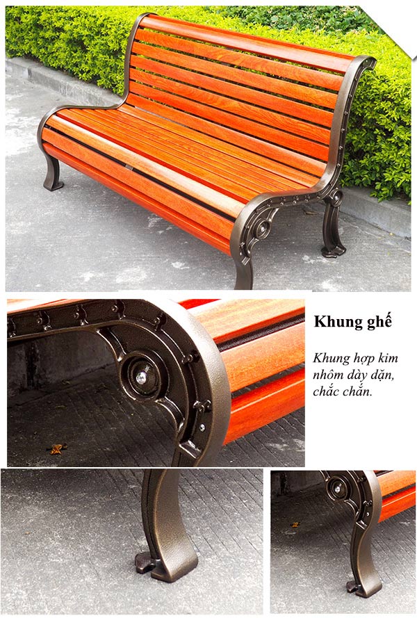 ghế nhôm đúc ngoài trời