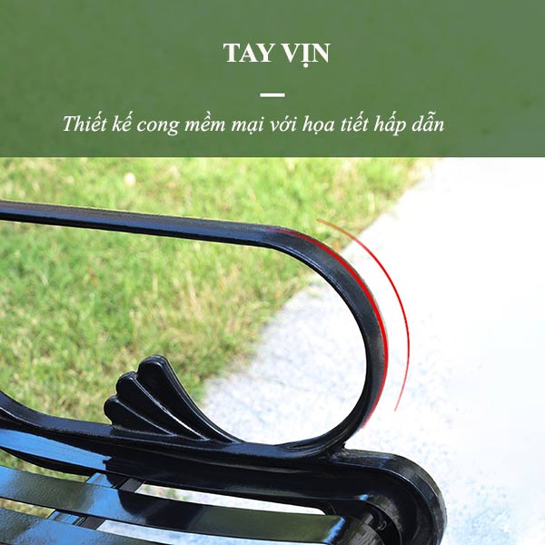 Tay ghế được làm công mềm mại