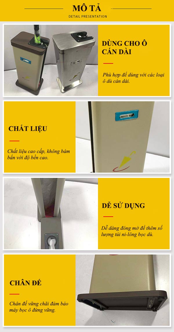 Hình ảnh mô tả máy bọc ô dù tự động