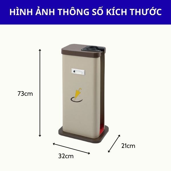 Kích thước hộp bọc ô dù thép phun sơn tĩnh điện