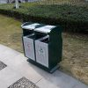 thùng rác 2 ngăn ngoài trời