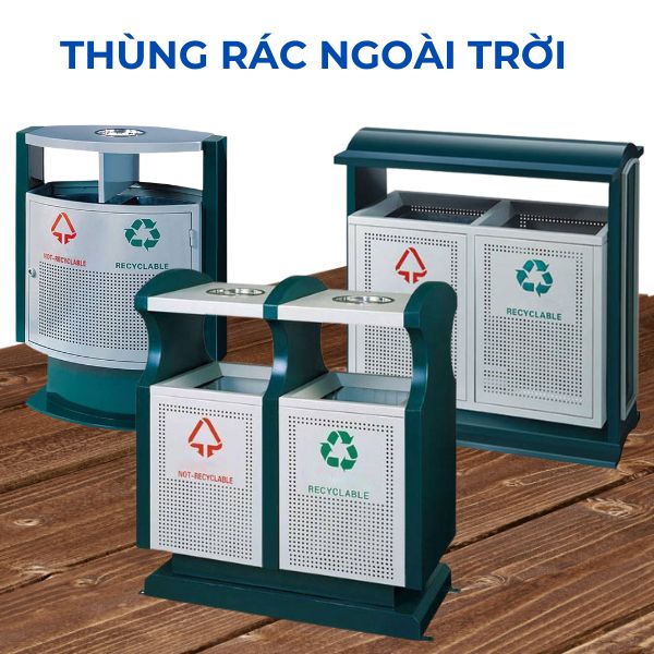 Hành Tinh Xanh chuyên bán các loại thùng rác ngoài trời đa dạng mẫu mã và kích thước