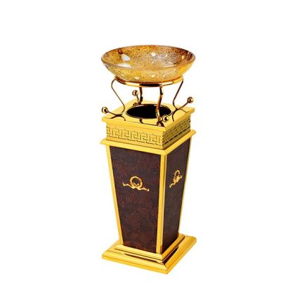 thùng rác giả da khay thủy tinh thùng rác giả da khay thủy tinh