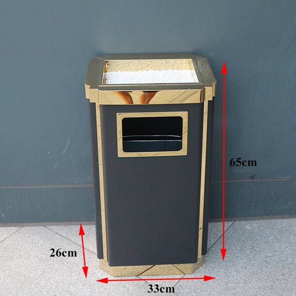 Kích thước thùng rác hình chữ nhật