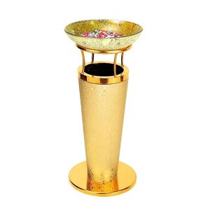 Thùng rác inox bọc giả da