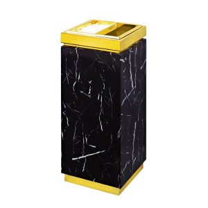 Thùng rác inox giả đá có gạt tàn