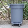 Thùng rác nhựa tròn có bánh xe