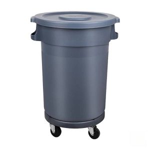 Thùng rác nhựa tròn có bánh xe