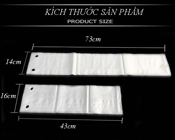 Kích thước túi nilon dùng cho máy bọc dù