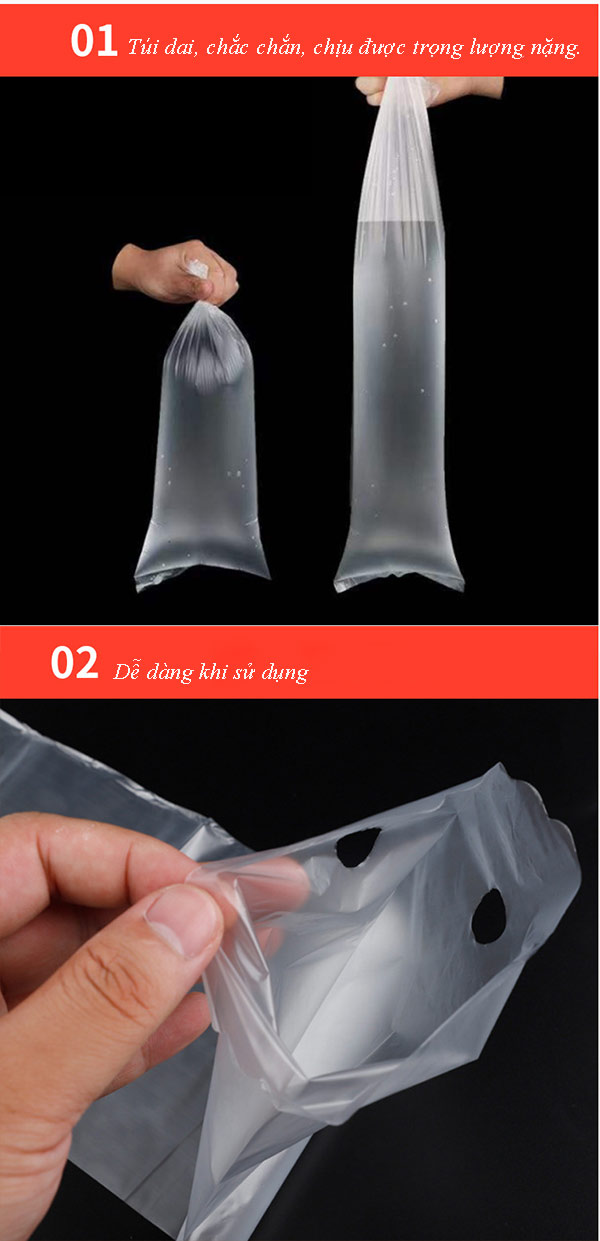 Hình ảnh mô tả đặc điểm túi nilon bọc ô dù