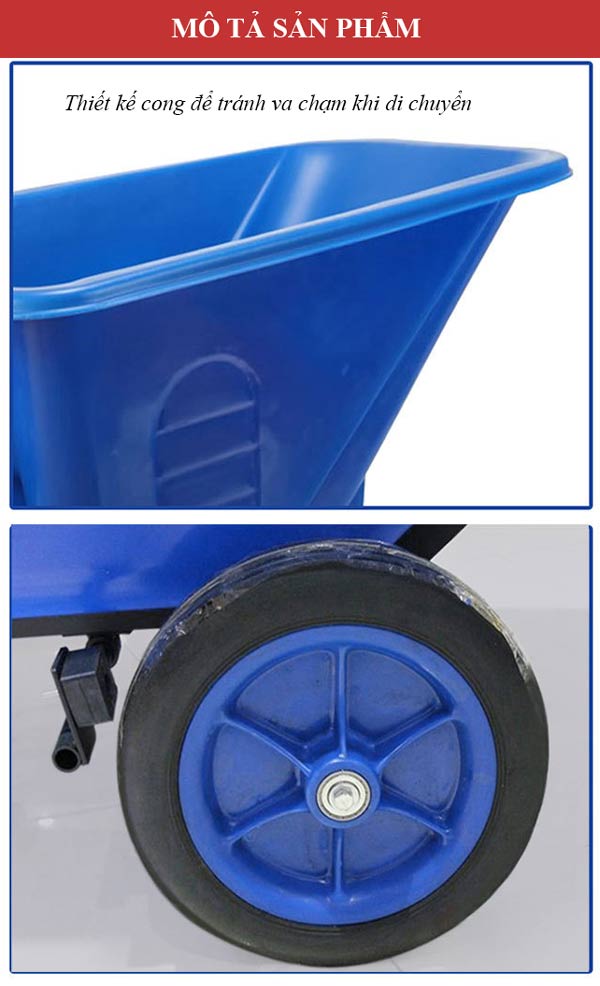 Hệ thông bánh xe chắc chắn di chuyển linh hoạt, an toàn