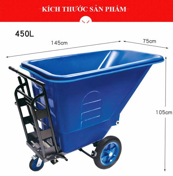 Kích thước xe đẩy 3 bánh