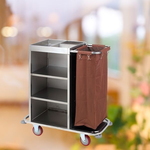 Mẫu xe làm buồng cỡ nhỏ phù hợp với không gian khách sạn ít phòng