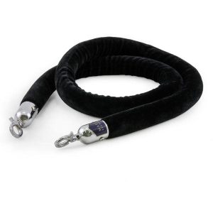 Dây nhung cột chắn inox màu đen