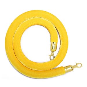 Dây nhung cột chắn inox màu vàng