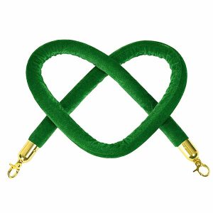 Dây nhung cột chắn màu xanh lá