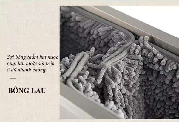 Bông lau mềm mịn thấm hút nước tốt