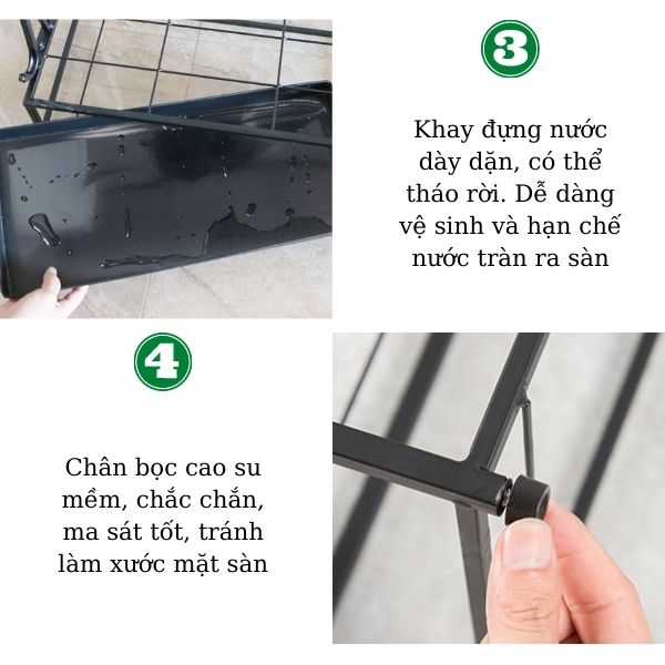 Giá để ô dù loại 18 ô được hoàn thiện chi tiết cao