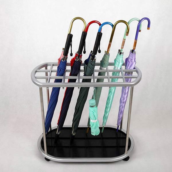 Giá treo ô dù bằng inox 21 ô bền bỉ, chống gỉ sét tốt