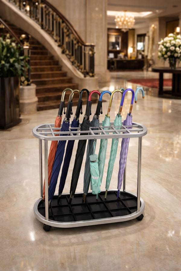 Kệ treo ô dù khung inox 21 ô của Hành Tinh Xanh