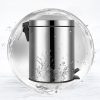 thùng rác inox 304 đạp chân tròn 12l