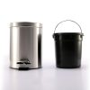 Thùng rác inox 304 đạp chân tròn 5L