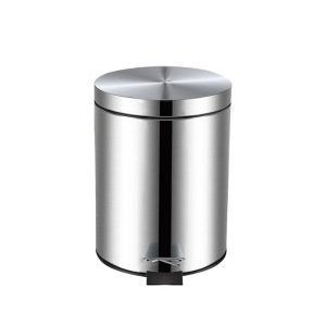 Thùng rác inox 304 đạp chân tròn 5L