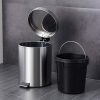 Thùng rác inox đạp chân tròn 3L
