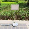 Bảng thông tin bằng inox trắng nâng hạ A3