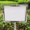 Bảng thông tin inox trắng nâng hạ A2