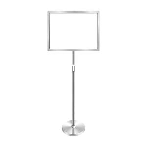 Bảng thông tin inox trắng nâng hạ A2