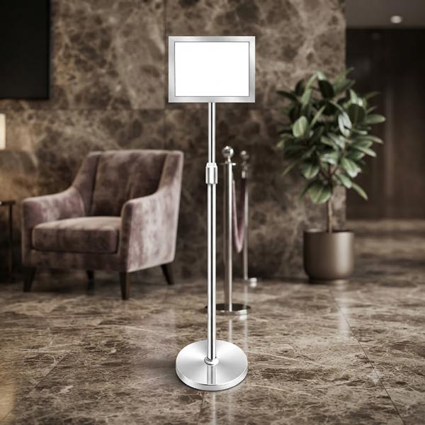 Bảng thông tin bằng inox nâng hạ A4
