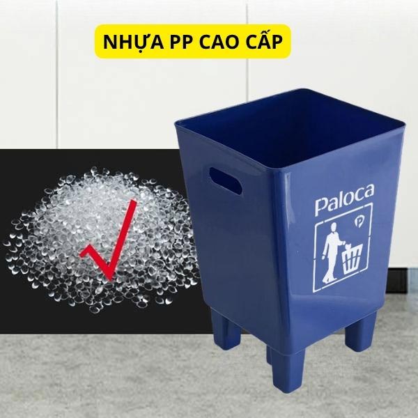 Thùng đựng rác máy may được làm bằng nhựa PP bền bỉ, chịu lực tốt